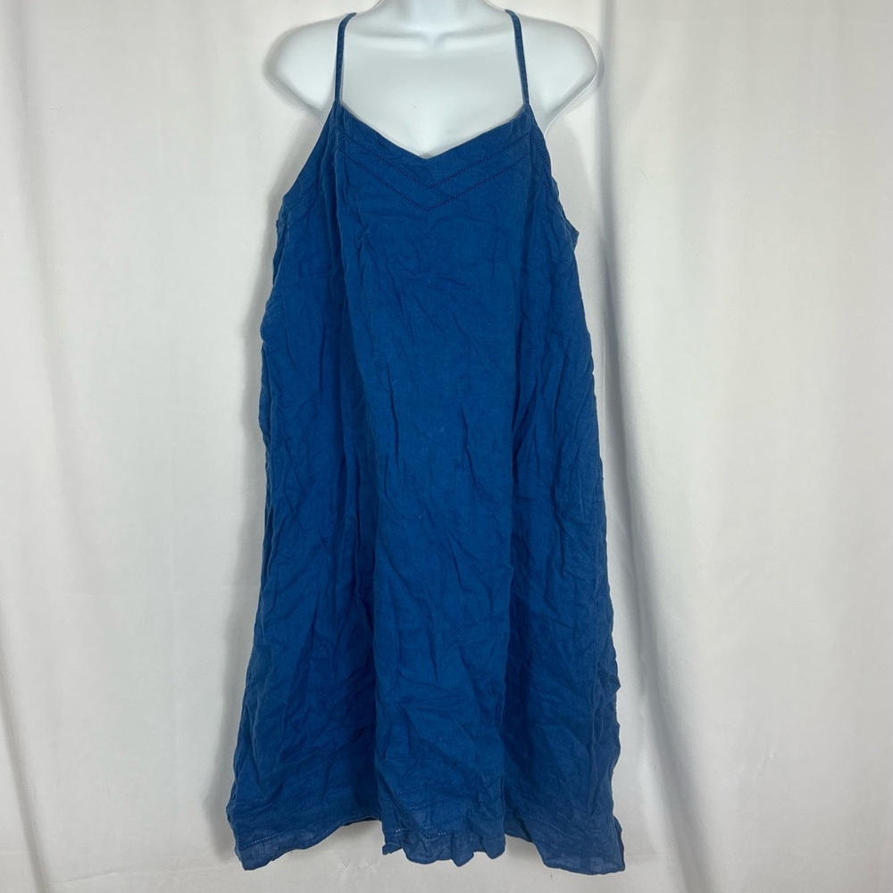GAP spaghetti strap shift dress pockets 14P